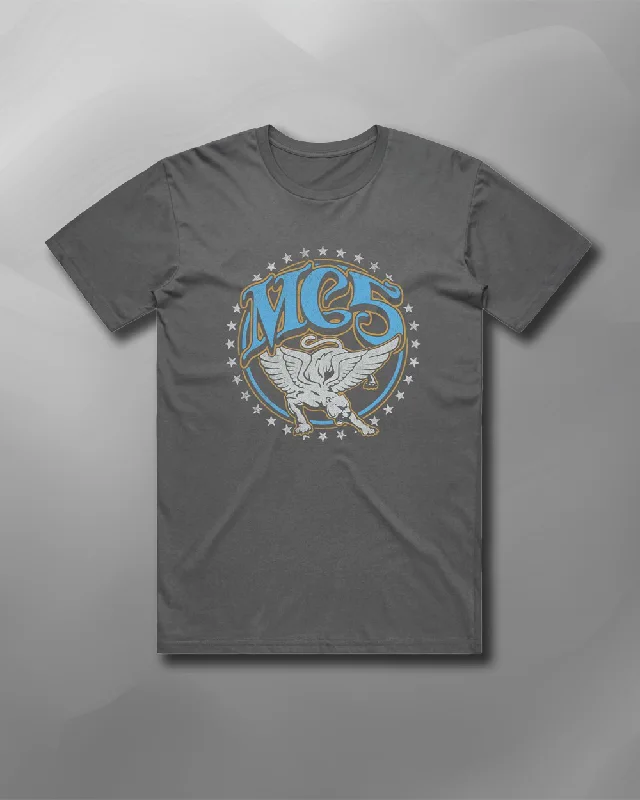MC5 - Starred Badge T-Shirt-- Zippered Buttoned Snapped