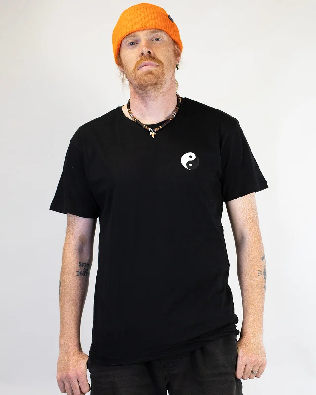 Treehouse Balance T-Shirt-- Notch Collar Peter Pan Collar Cowl Neck