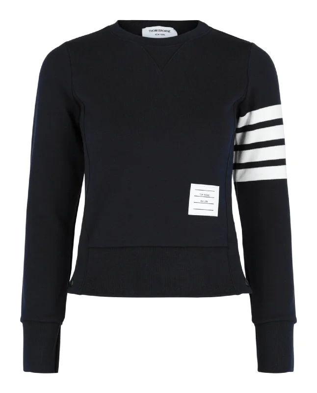 Thom Browne Womens Classic Loopback 4-Bar Sweatshirt-- Anti-Shrink Durable Soft