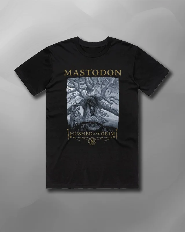 Mastodon - Hushed & Grim T-Shirt-- Front Pockets Side Pockets Patch Pockets