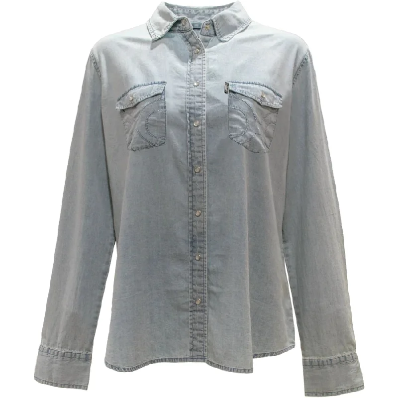 Hooey Ladies' Denim Shirt-- Anti-Pilling Machine Wash Handmade