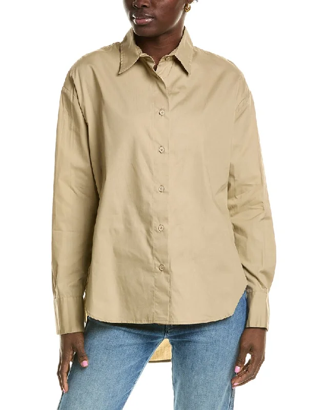Enza Costa Poplin Shirt-- Polka Dot Checkered Tartan
