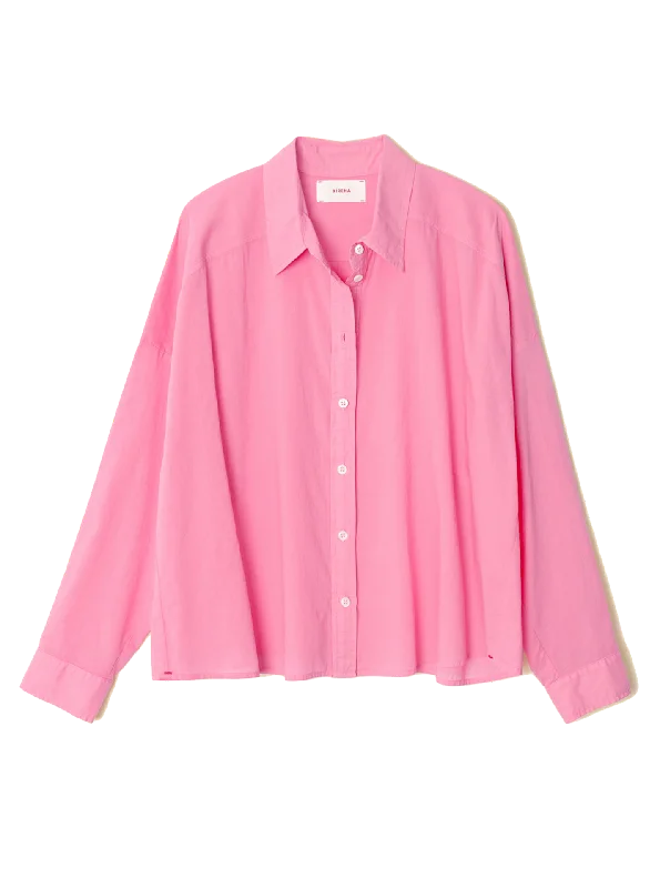 Riley Shirt in Rose Pink-- Anti-Shrink Durable Soft