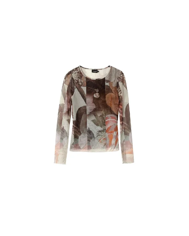 Desigual Polyester Blend Tops & T-Shirts-- Terry Blend Velvet Blend Canvas Blend