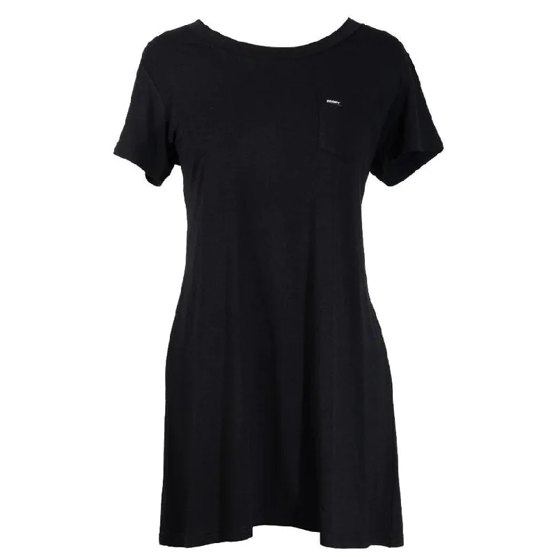 Hooey Ladies' Bamboo T-Shirt Dress-- Asymmetrical Pockets Print
