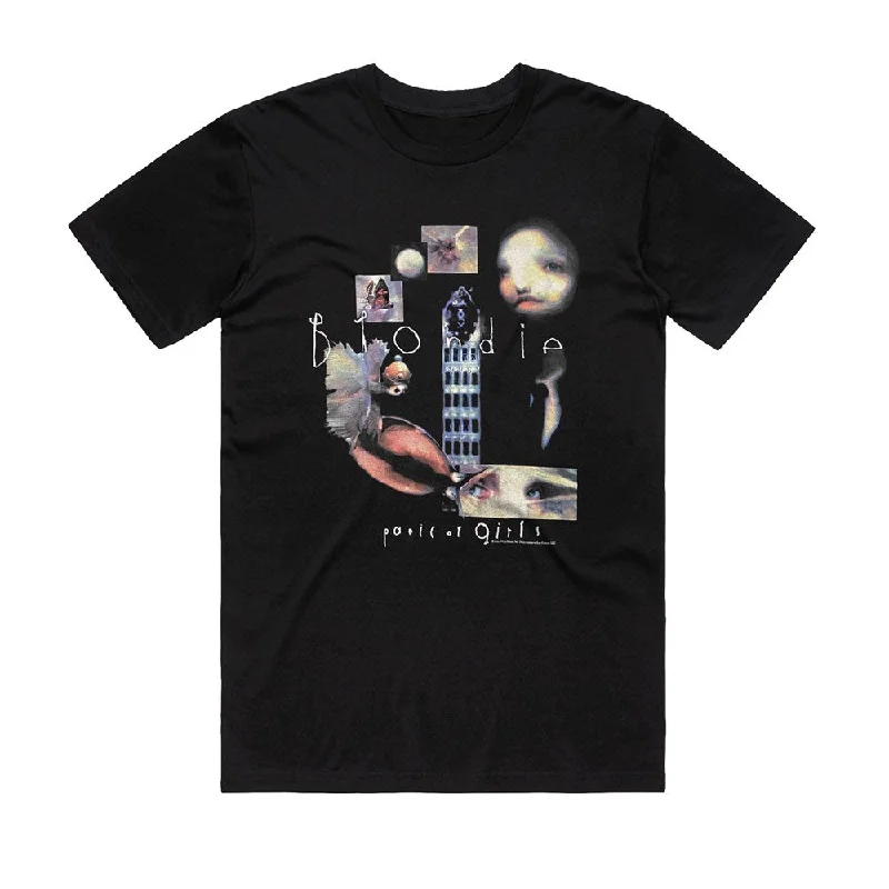 Blondie - Panic of Girls Tour 2010 - Black T-shirt (Limited Tour Item)-- Beaded Sequined Faux Fur Blondie - Panic of Girls Tour 2010 - Black T-shirt (Limited Tour Item)-- Beaded Sequined Faux Fur