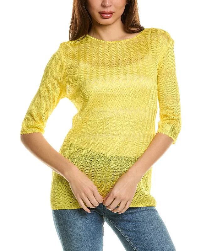 M Missoni Knit T-Shirt-- Zippered Buttoned Snapped