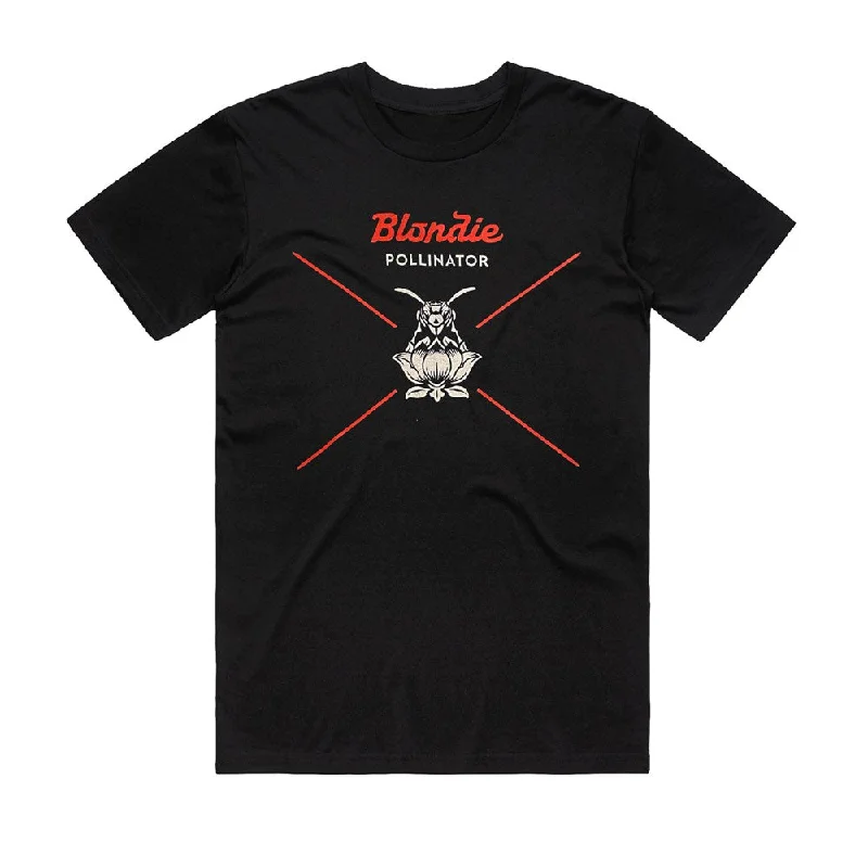 Blondie - Pollinator Tour 2017 - Black T-shirt (Limited Tour Item)-- Real Fur Shearling Chenille Blondie - Pollinator Tour 2017 - Black T-shirt (Limited Tour Item)-- Real Fur Shearling Chenille