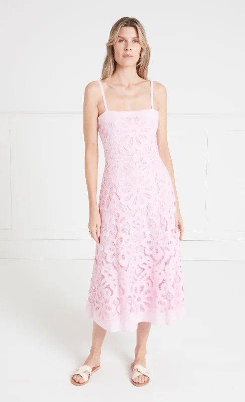 Guinevere Strappy Dress - Pink Tunics Trendy modern