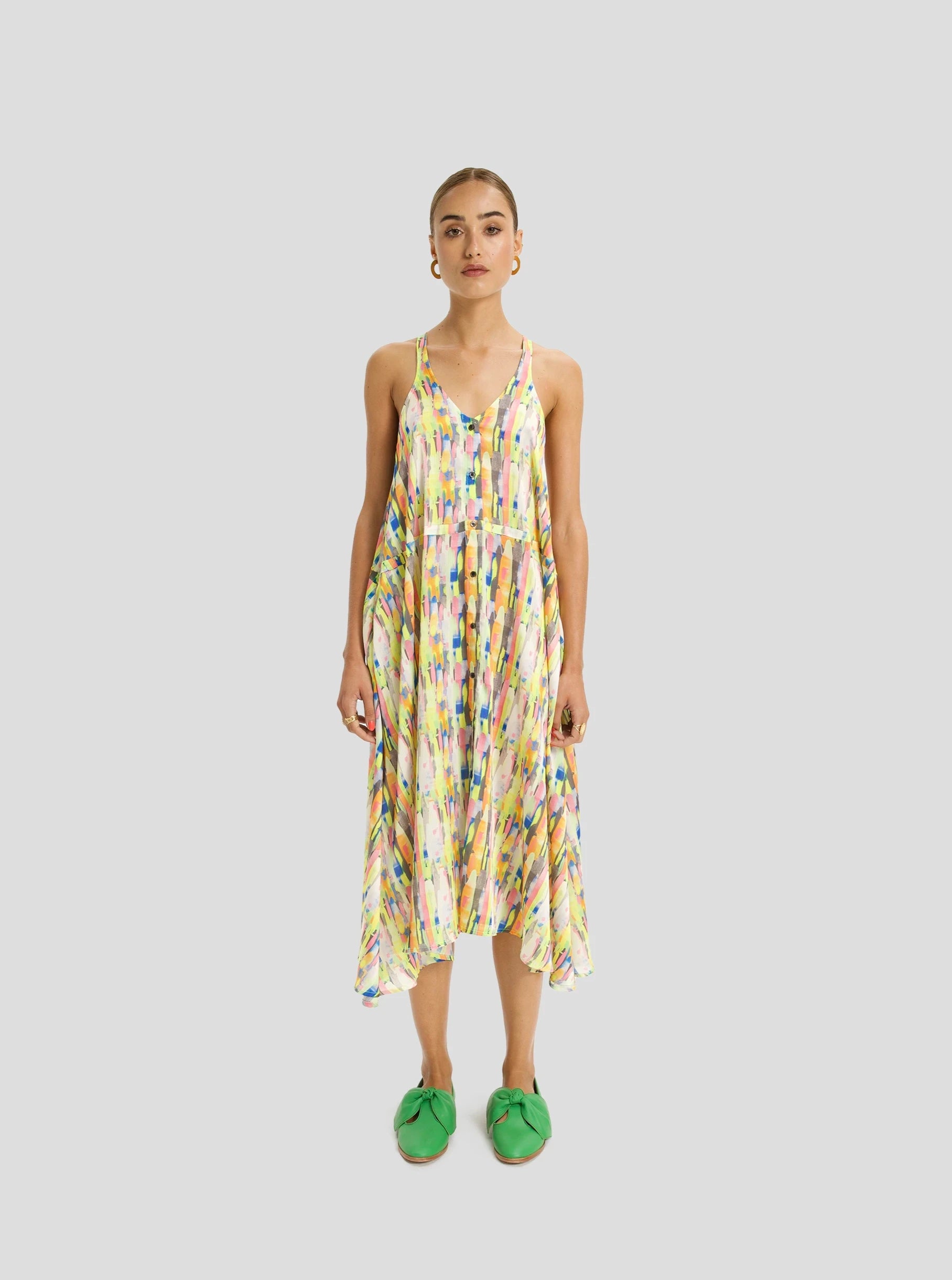 Java Long Dress in Poolside Print Tunics Versatile stylish