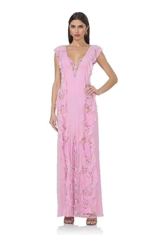 Trista Dress - Lilac Lace Casual Short Summer