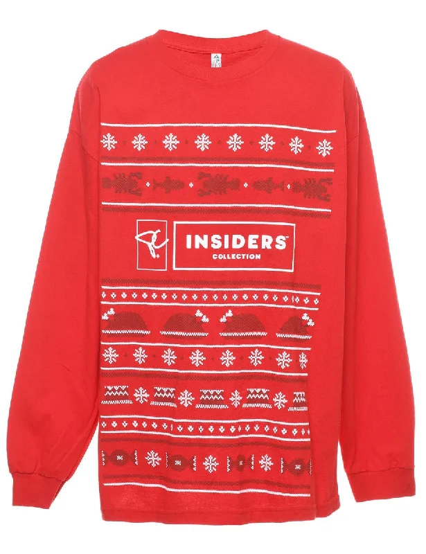 Festive Season Christmas Sweatshirt - XL Hoodie with Set-In Sleeves Structured Classic Festive Season Christmas Sweatshirt - XL Hoodie with Set-In Sleeves Structured Classic