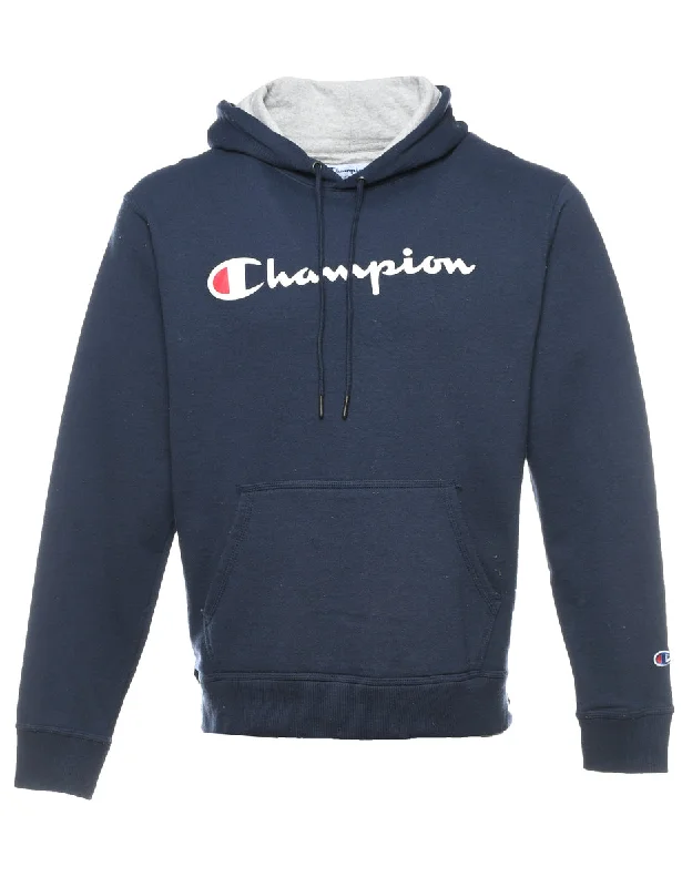 Champion Printed Hoodie - M Hoodie with Mesh Breathable Sporty