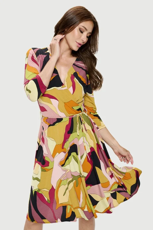 San Fran Wrap Dress Tunics Spring floral