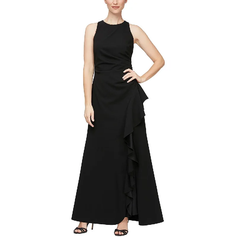 Womens Ruched Polyester Evening Dress Tunics Brand named
