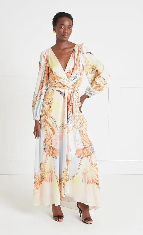 Akira Wrap Dress - Rosewater A-Line Day Work