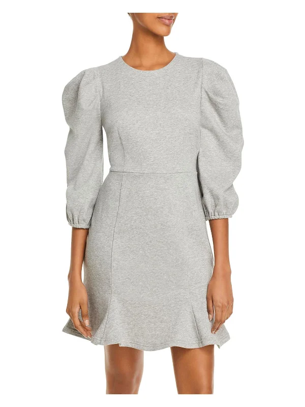 Womens Daytime Mini Sweatshirt Dress Hoodie Dress Longline Feminine