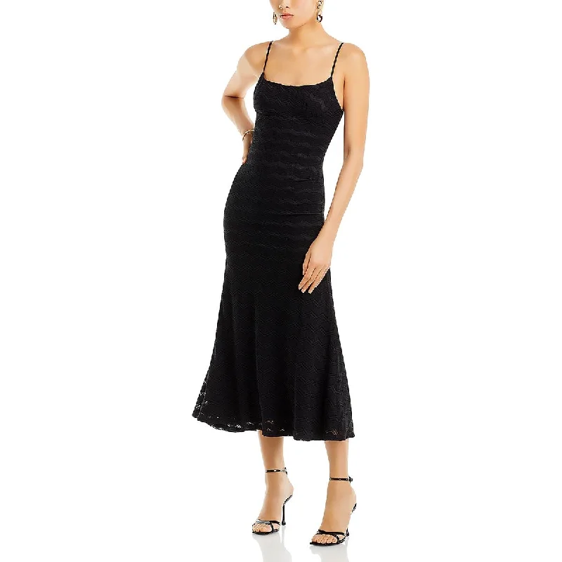 Adoni Womens Lace Zig Zag Midi Dress Tunics Handmade artisanal