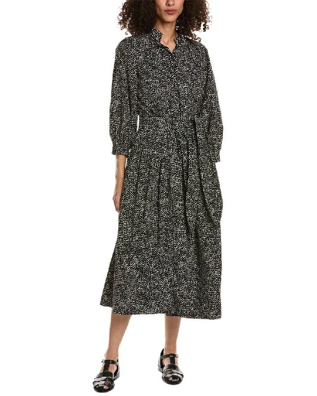 THE GREAT The Venetian Maxi Dress Turtleneck Neckline Stylish