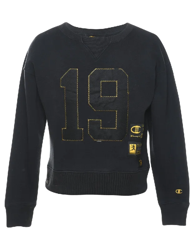 Champion Printed Sweatshirt - XS Hoodie with Hood Adjustable Protection