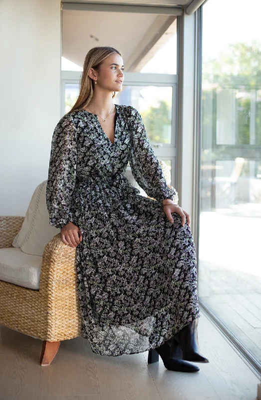 SEEKING LOLA PERCEPTIVE DRESS LS - BERRY SPRIG Pencil Office Professional
