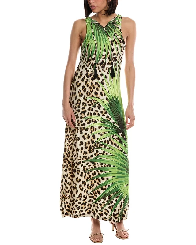 Tommy Bahama Jasmina Portico Palms Maxi Dress Tunics Office stylish