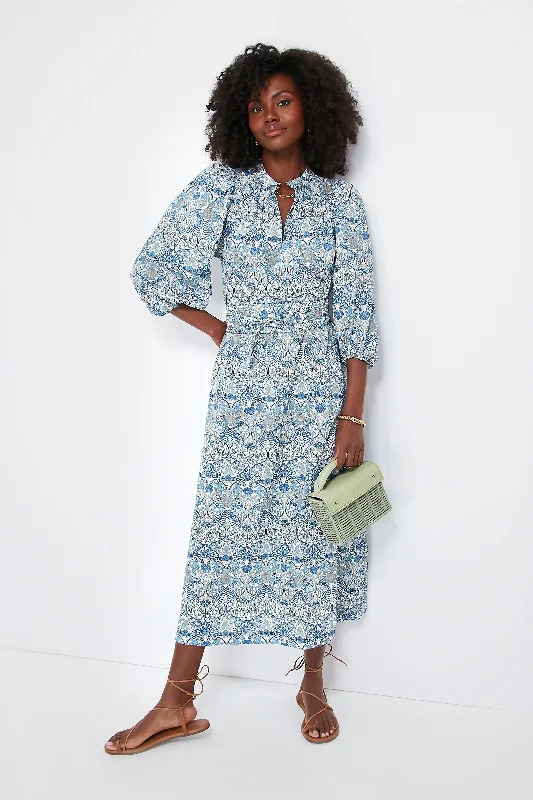 Blue Morris Allotment Maya Dress Tunics Velvet soft