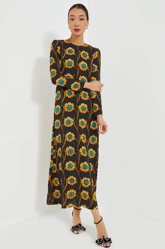 Daisychain Long Sleeve Swing Dress Tunics Winter warm