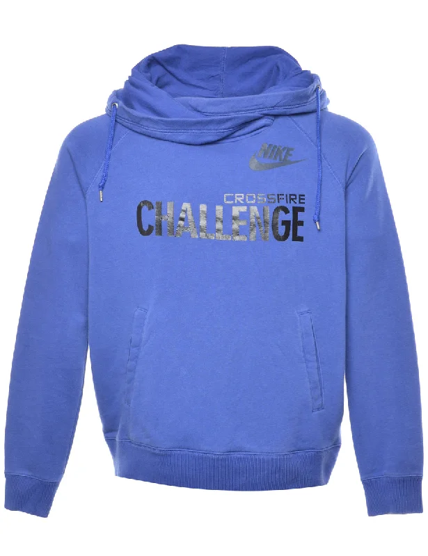 Nike Crossfire Challenge Printed Hoodie - L Hoodie with Turtle Neck Cozy Winter