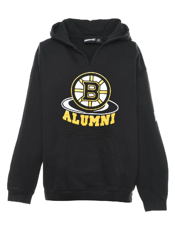 Alumni Printed Hoodie - L Hoodie with Color Block Contrast Stylish