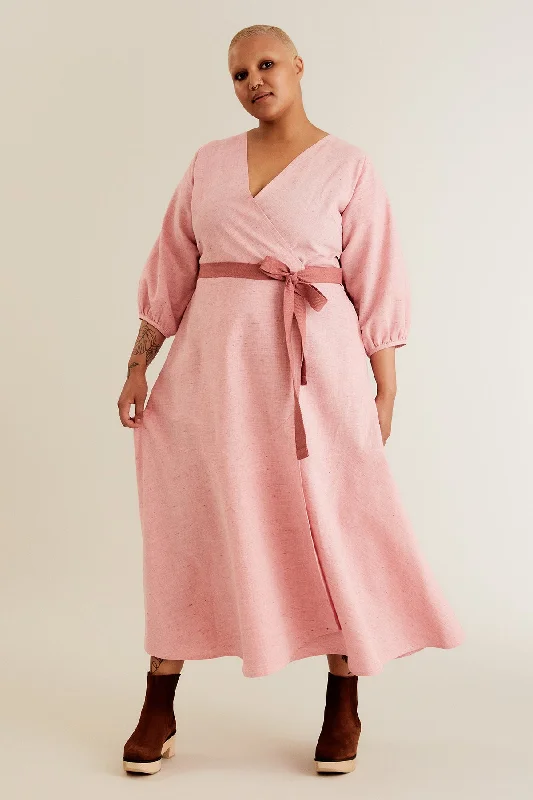 Hali wrap dress empire Waist empire