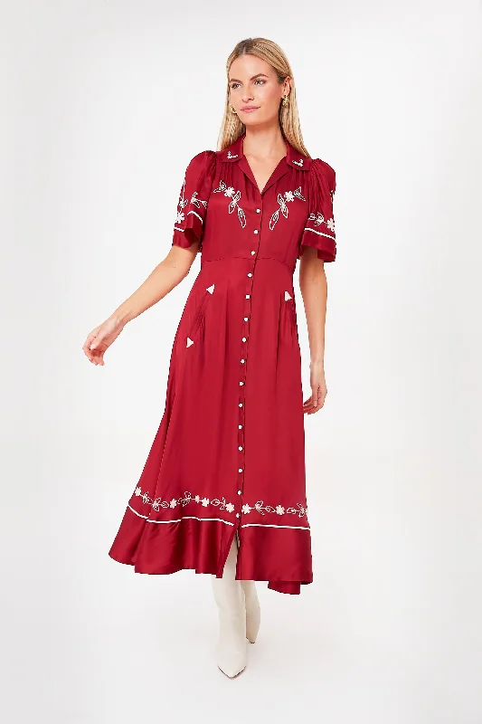 Rhubarb Western Bridge Dress Tunics Designer luxury