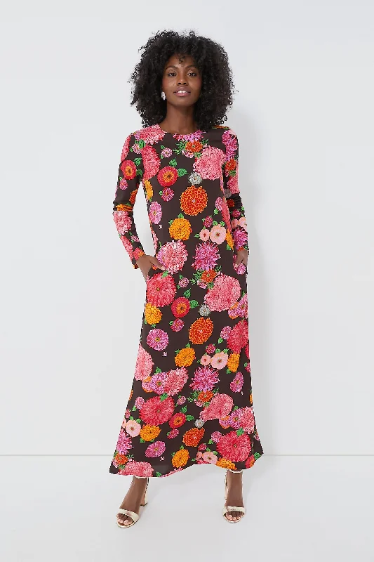 Gyn Long Sleeve Swing Dress Tunics Chic elegant
