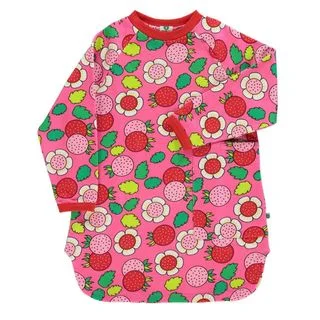 Strawberries Long Sleeve Sweatshirt Dress - 1 Left Size 4-5 years Hoodie with Velcro Closure Adjustable Secure Strawberries Long Sleeve Sweatshirt Dress - 1 Left Size 4-5 years Hoodie with Velcro Closure Adjustable Secure