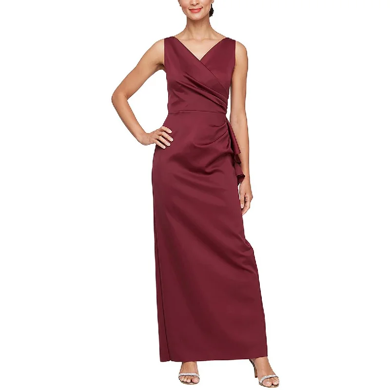 Womens Ruched Sleeveless Evening Dress Tunics Running lightweight