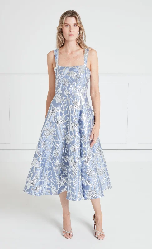 Frankel Strappy Dress - Ice Blue Tunics Mesh breathable