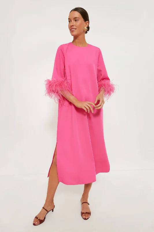 Hot Pink Feather Jamie Dress Tunics Running lightweight