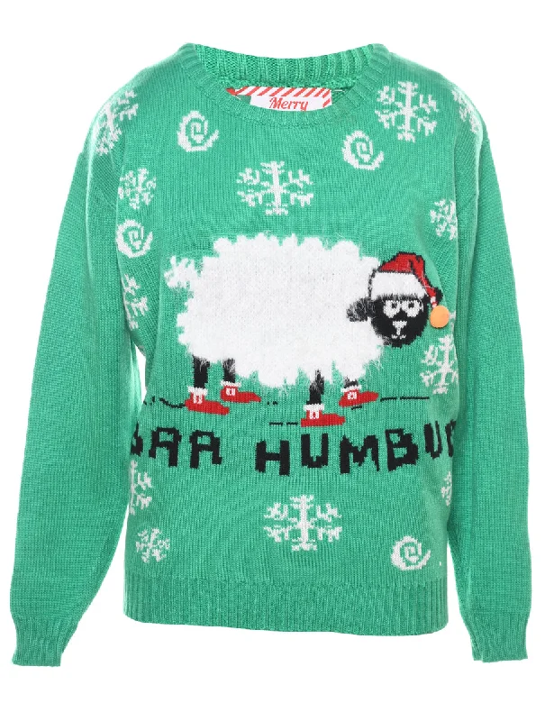 Animal Design Christmas Sweatshirt - XL Graphic Hoodie Design Print