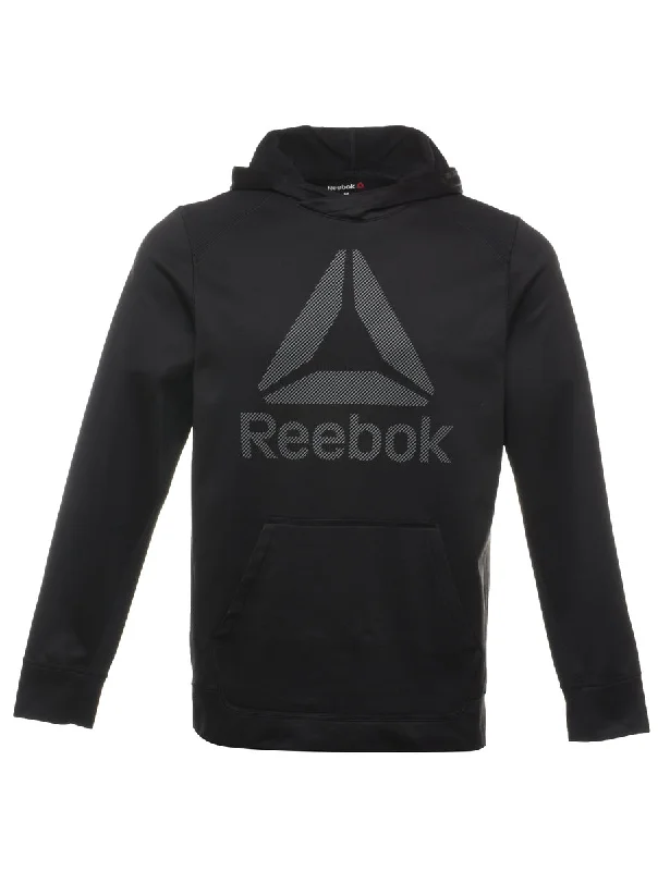 Reebok Black & Grey Classic Hoodie - M Hoodie Crop Top Short Trendy