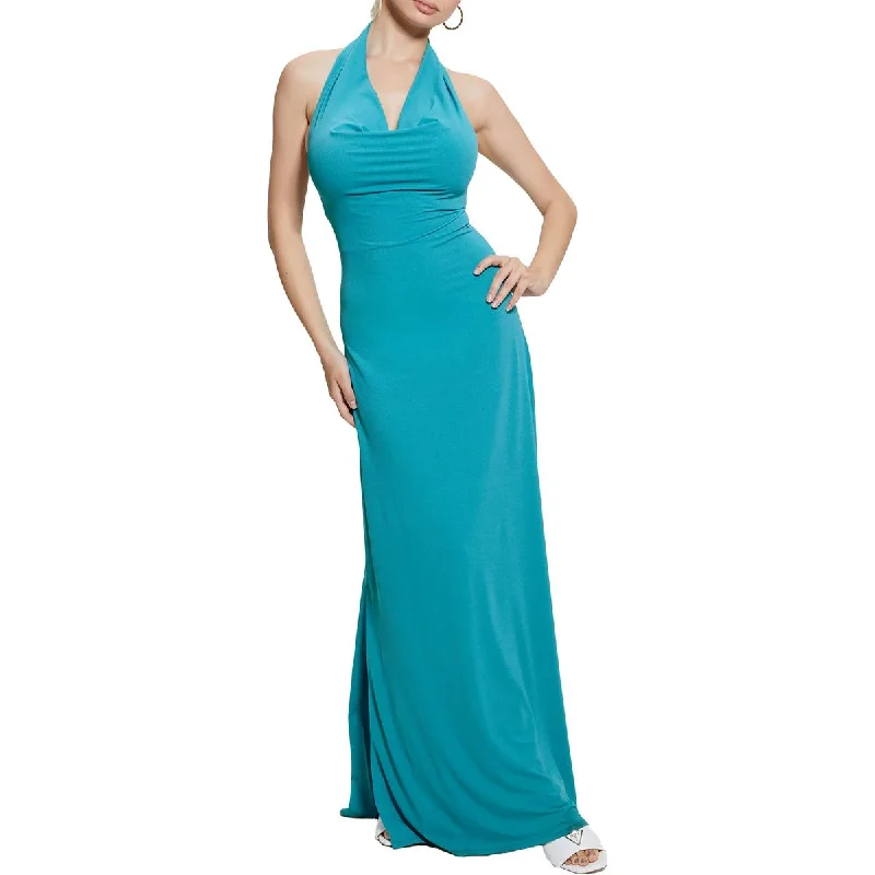 Womens Halter Long Bodycon Dress Tunics Winter warm