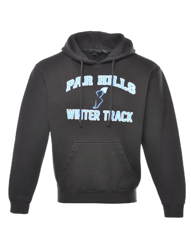 Par Hills Printed Hoodie - S Hoodie with Tie-Dye Psychedelic Retro