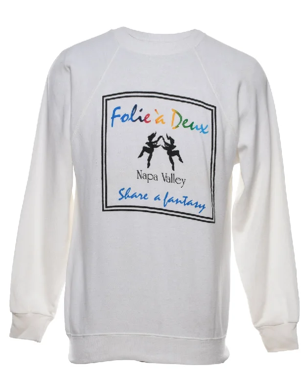 Folie A Deux Printed Sweatshirt - S Hoodie with Emblem Brand Identity