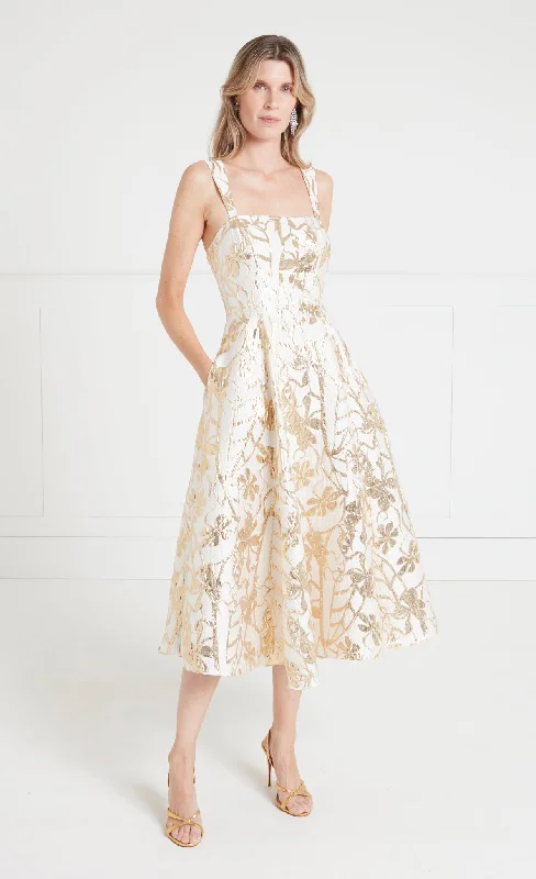Frankel Strappy Dress - Liquid Gold Tunics Formal black