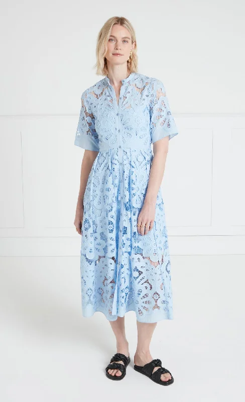 Guinevere Shirt Dress - Blue Tunics Brand named