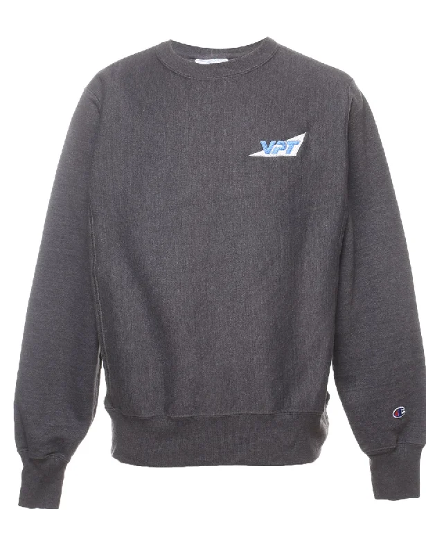 Champion Plain Sweatshirt - S Hoodie with Tie-Dye Psychedelic Retro