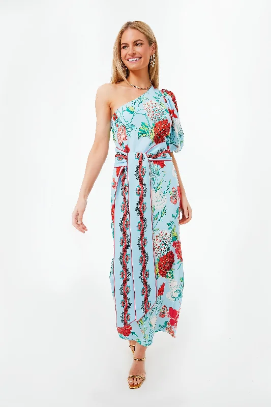 Floral Dew One Shoulder Lucia Dress Tunics Evening elegant