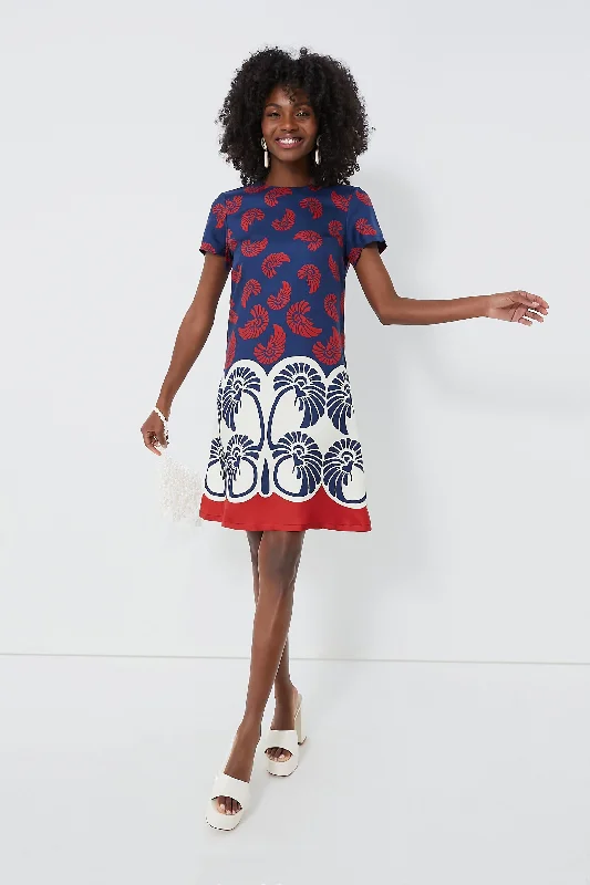Palmetto Palm Mini Swing Dress Tunics Fashionable trendy