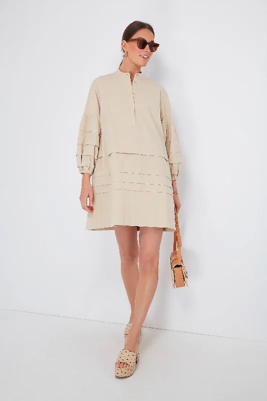 Khaki Chelsea Dress Tunics Solid Classic