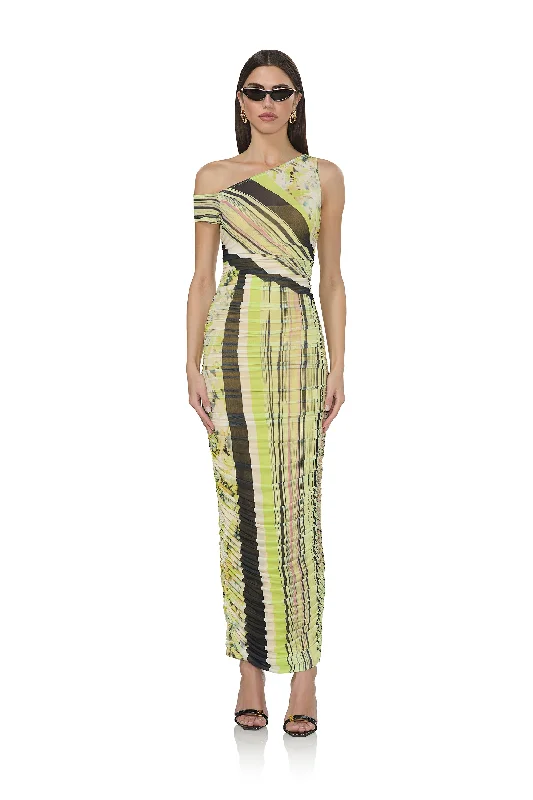 Biona Dress - Wing Stripe Tunics Satin smooth