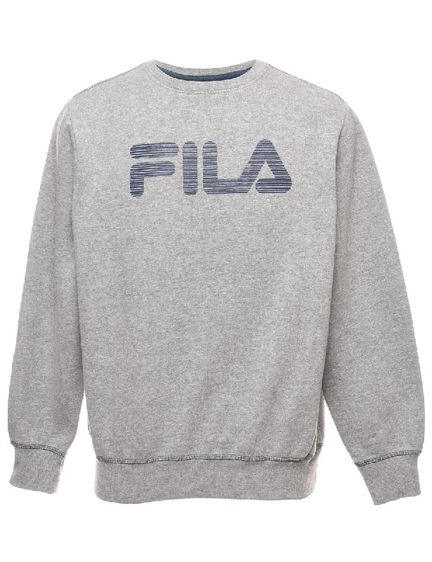 Fila Printed Sweatshirt - S Hoodie with Print Artistic Unique